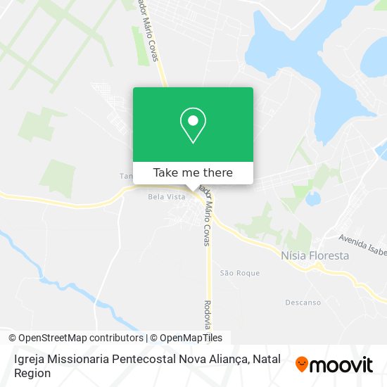 Mapa Igreja Missionaria Pentecostal Nova Aliança