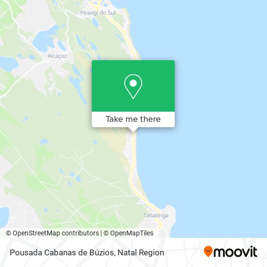 Pousada Cabanas de Búzios map