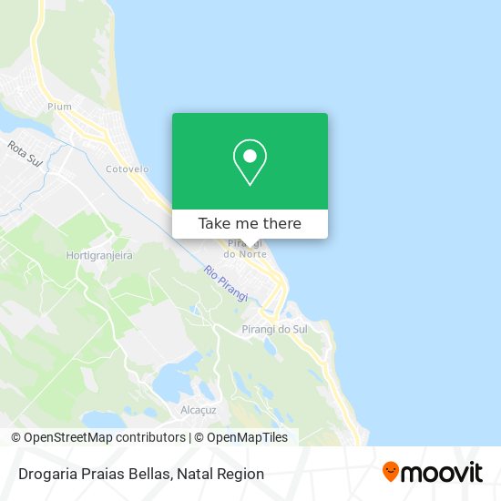 Mapa Drogaria Praias Bellas