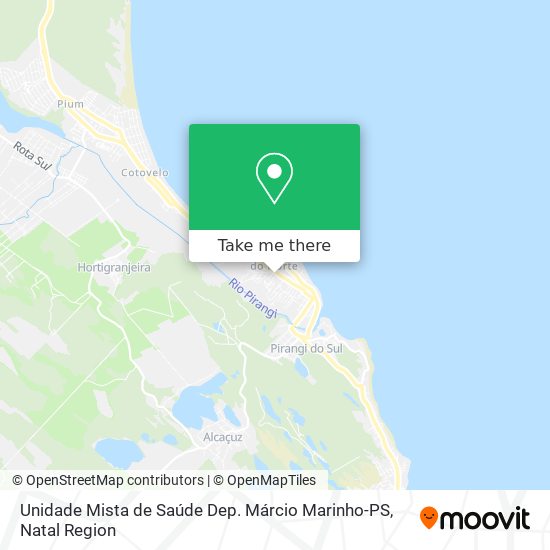 Unidade Mista de Saúde Dep. Márcio Marinho-PS map