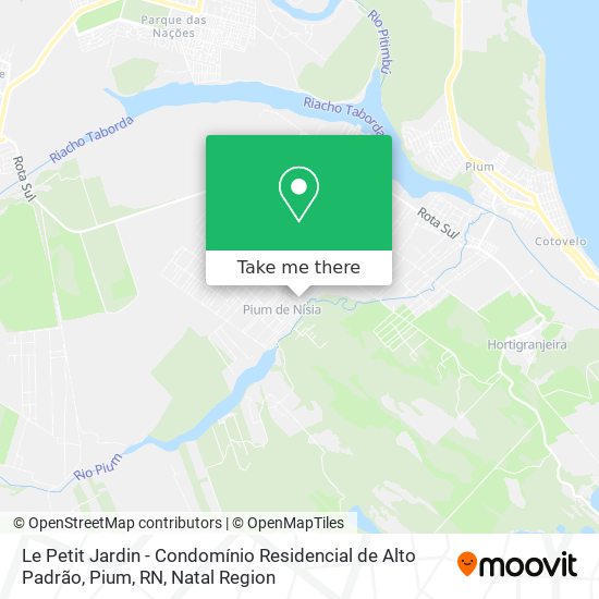 Le Petit Jardin - Condomínio Residencial de Alto Padrão, Pium, RN map