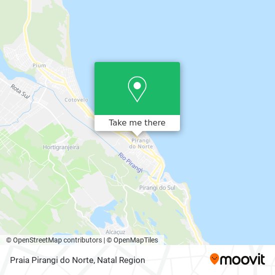 Praia Pirangi do Norte map