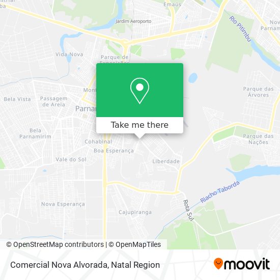 Comercial Nova Alvorada map