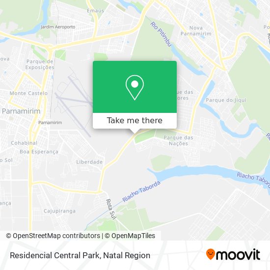Residencial Central Park map