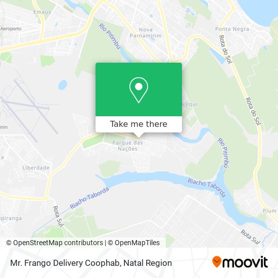 Mapa Mr. Frango Delivery Coophab