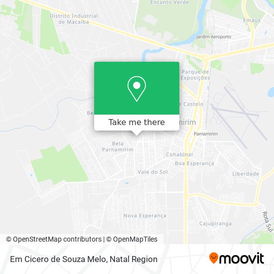 Em Cicero de Souza Melo map