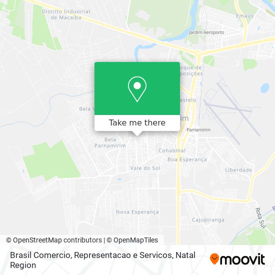 Mapa Brasil Comercio, Representacao e Servicos