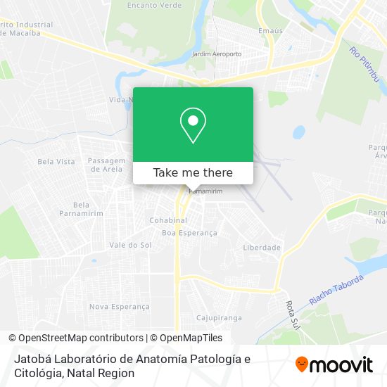 Jatobá Laboratório de Anatomía Patología e Citológia map