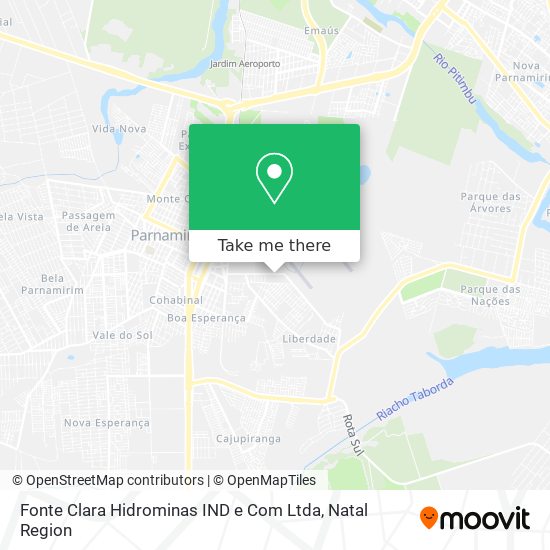 Fonte Clara Hidrominas IND e Com Ltda map