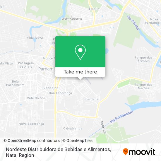 Nordeste Distribuidora de Bebidas e Alimentos map