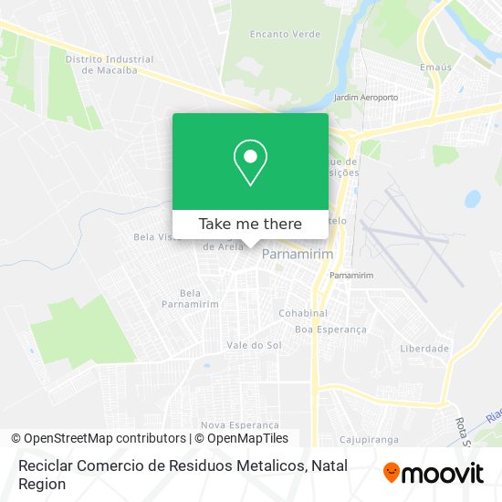 Reciclar Comercio de Residuos Metalicos map