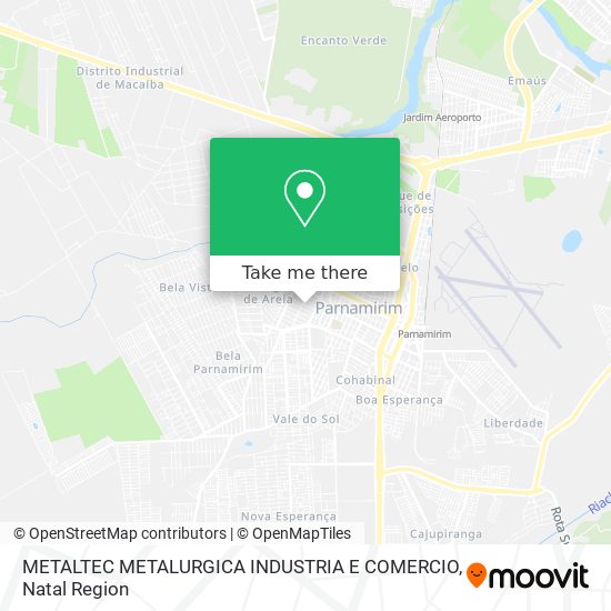 Mapa METALTEC METALURGICA INDUSTRIA E COMERCIO