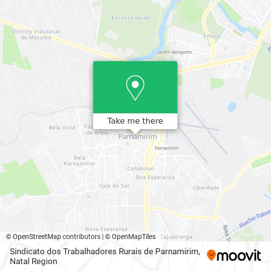 Mapa Sindicato dos Trabalhadores Rurais de Parnamirim