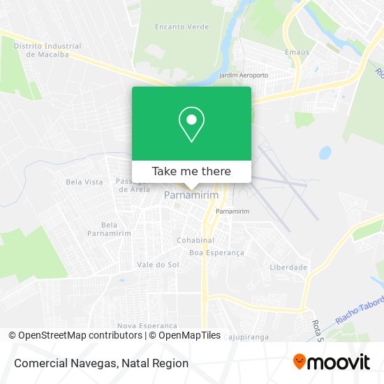 Comercial Navegas map