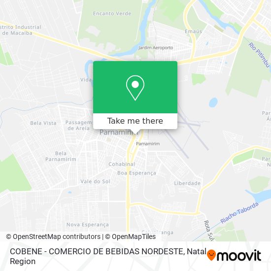 Mapa COBENE - COMERCIO DE BEBIDAS NORDESTE