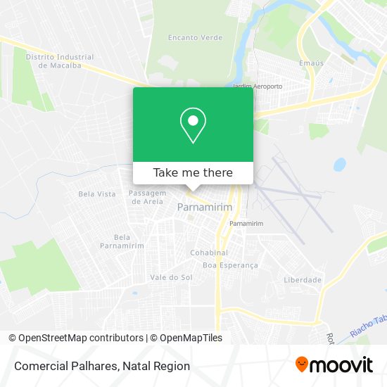 Comercial Palhares map