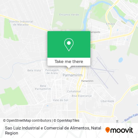 Mapa Sao Luiz Industrial e Comercial de Alimentos