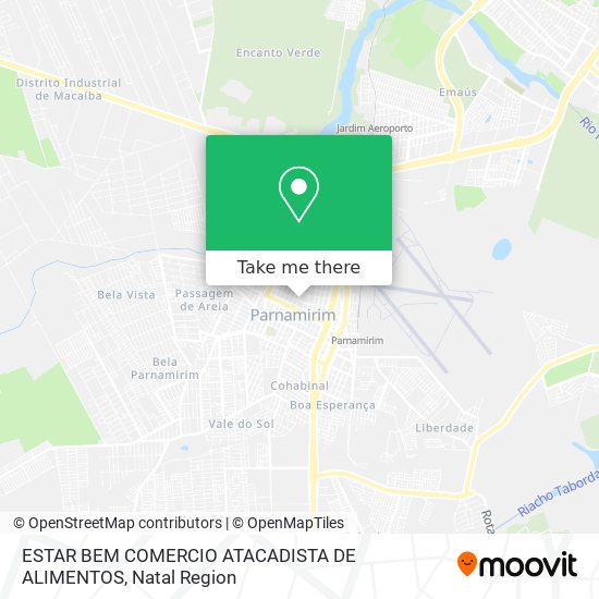 ESTAR BEM COMERCIO ATACADISTA DE ALIMENTOS map