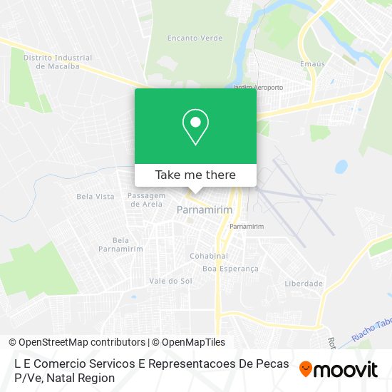 Mapa L E Comercio Servicos E Representacoes De Pecas P / Ve