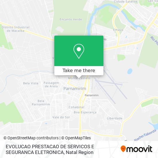 Mapa EVOLUCAO PRESTACAO DE SERVICOS E SEGURANCA ELETRONICA