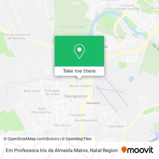 Em Professora Iris de Almeida Matos map