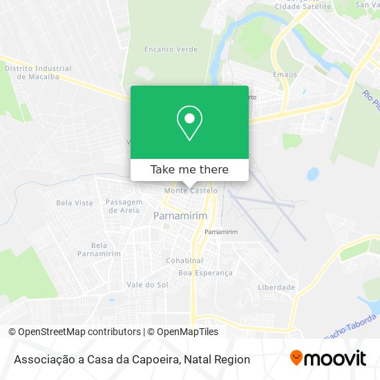 Mapa Associação a Casa da Capoeira