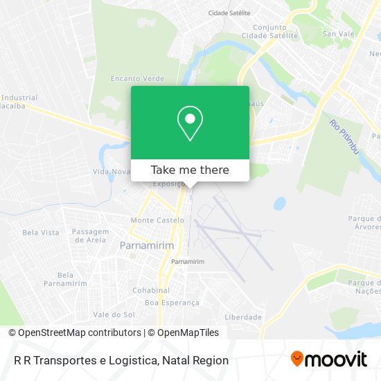 R R Transportes e Logistica map