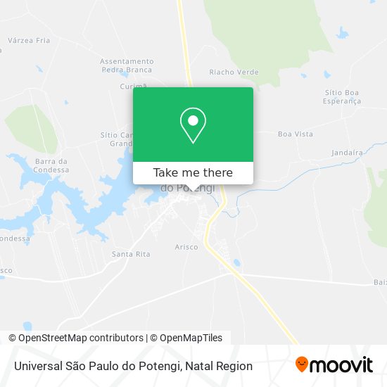 Universal São Paulo do Potengi map