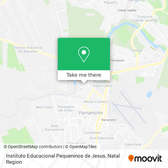 Instituto Educacional Pequeninos de Jesus map