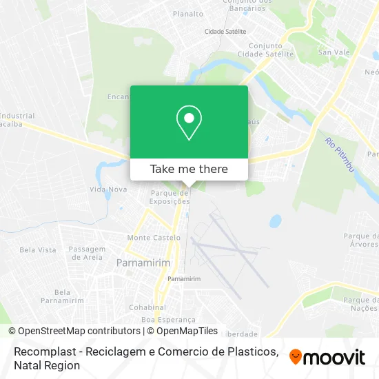Recomplast - Reciclagem e Comercio de Plasticos map