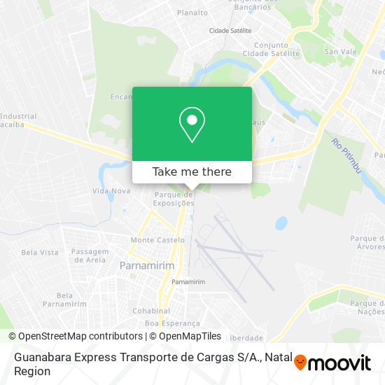 Guanabara Express Transporte de Cargas S / A. map