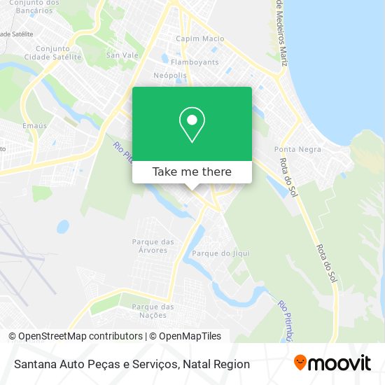 Mapa Santana Auto Peças e Serviços