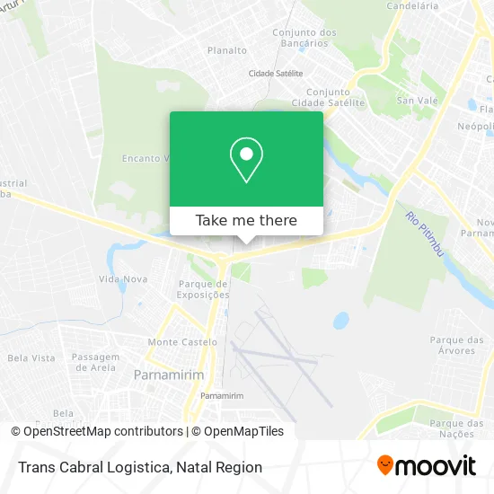 Trans Cabral Logistica map