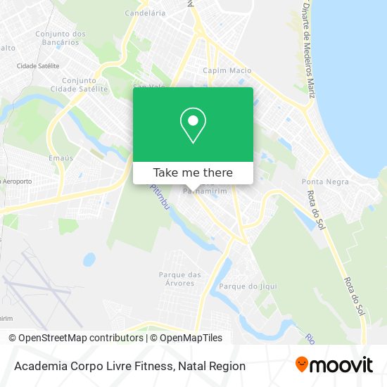 Academia Corpo Livre Fitness map