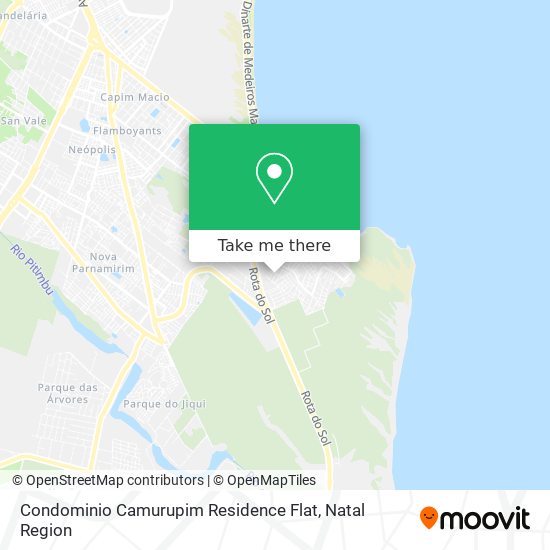Condominio Camurupim Residence Flat map