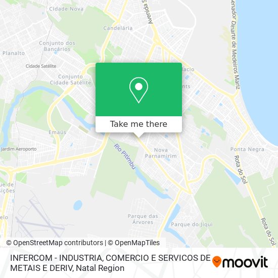 INFERCOM - INDUSTRIA, COMERCIO E SERVICOS DE METAIS E DERIV map