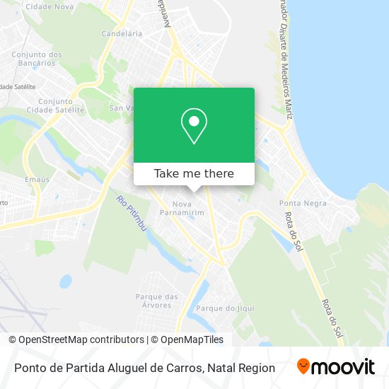 Ponto de Partida Aluguel de Carros map