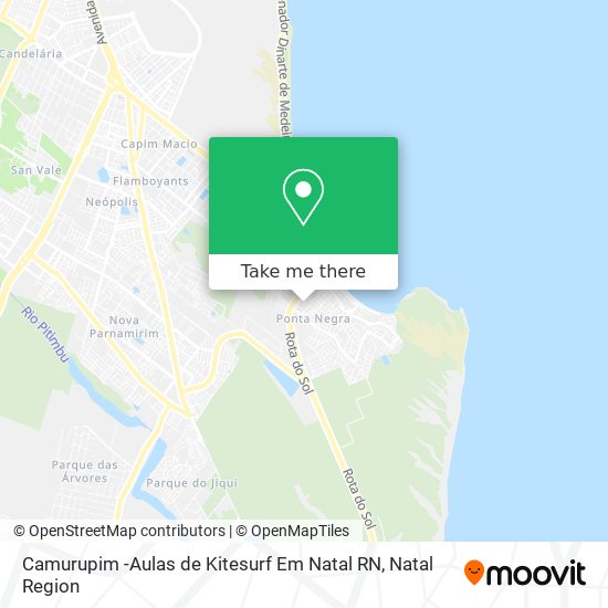 Camurupim -Aulas de Kitesurf Em Natal RN map