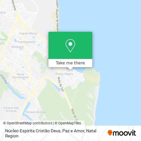 Núcleo Espírita Cristão Deus, Paz e Amor map