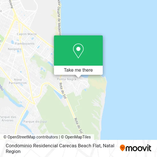Condominio Residencial Carecas Beach Flat map