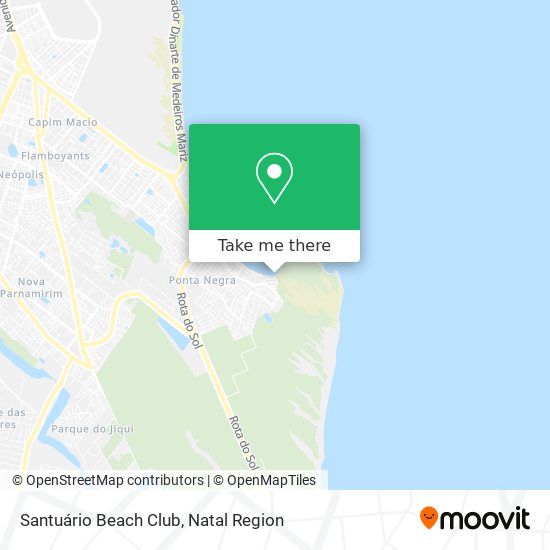 Santuário Beach Club map