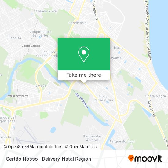 Sertão Nosso - Delivery map