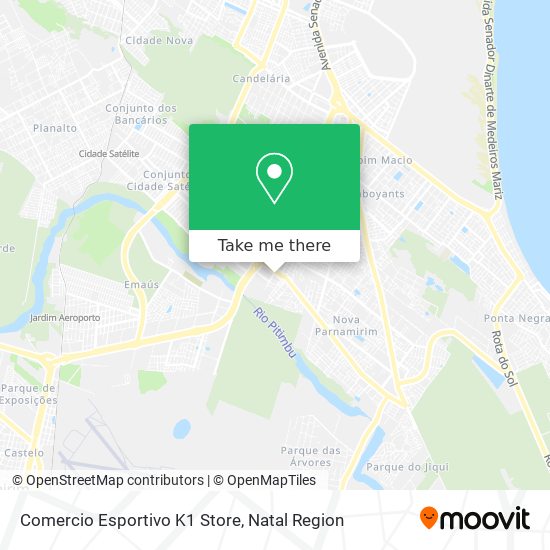 Mapa Comercio Esportivo K1 Store