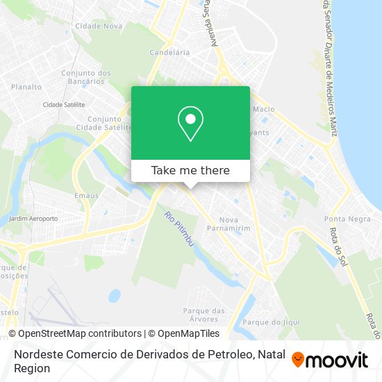 Nordeste Comercio de Derivados de Petroleo map