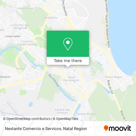 Mapa Nextante Comercio e Servicos