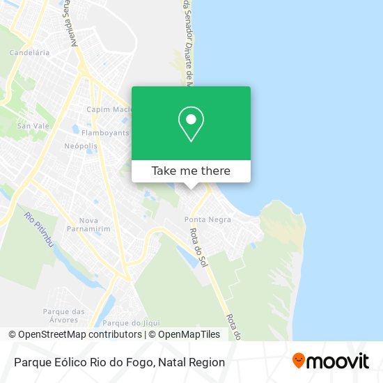 Parque Eólico Rio do Fogo map