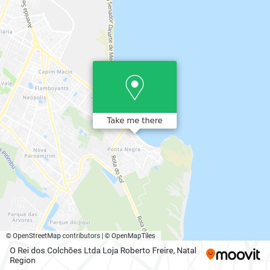O Rei dos Colchões Ltda Loja Roberto Freire map