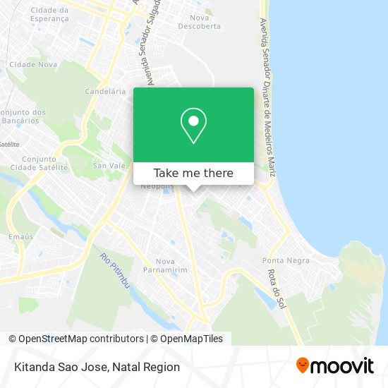 Kitanda Sao Jose map