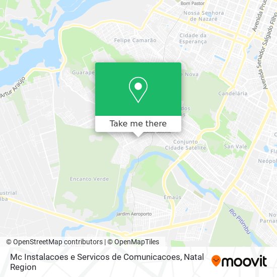 Mc Instalacoes e Servicos de Comunicacoes map
