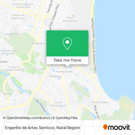 Mapa Engenho de Artes Servicos